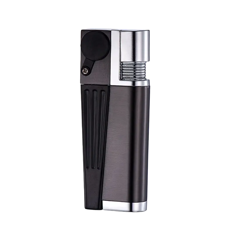 Black Foldable Pipe Lighter Round Cover