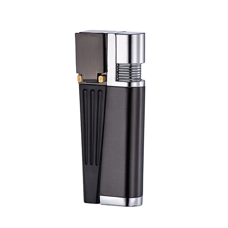 Black Foldable Pipe Lighter Square Cover