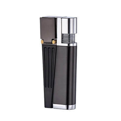 Black Foldable Pipe Lighter Square Cover