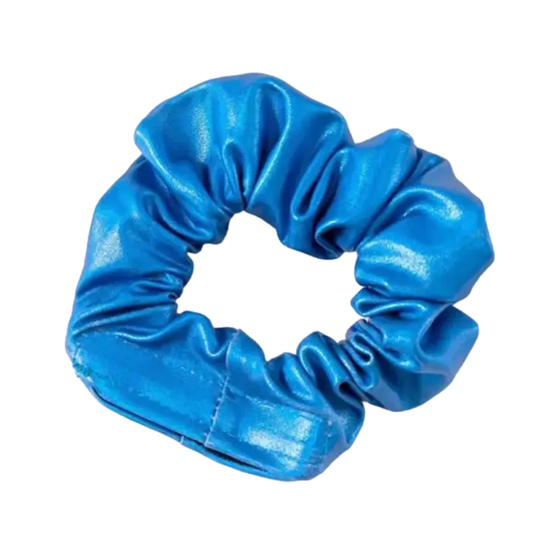 Blue Secret Stash Hair Scrunchie 