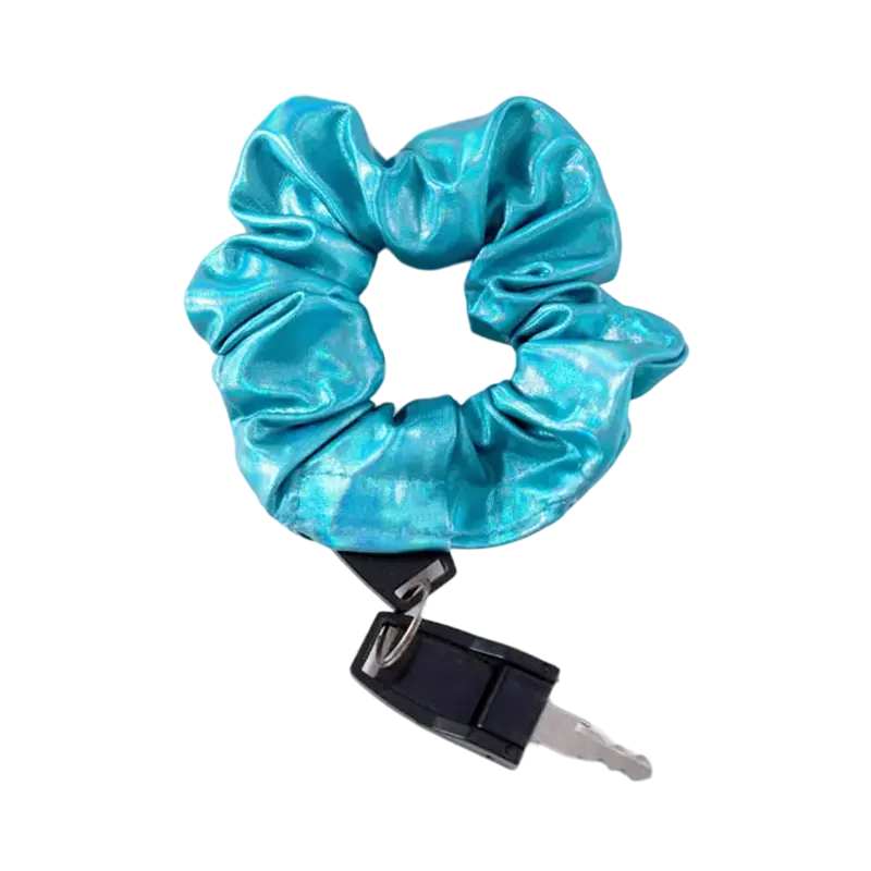 Light Blue Secret Stash Hair Scrunchie 