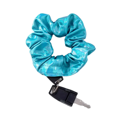 Light Blue Secret Stash Hair Scrunchie 